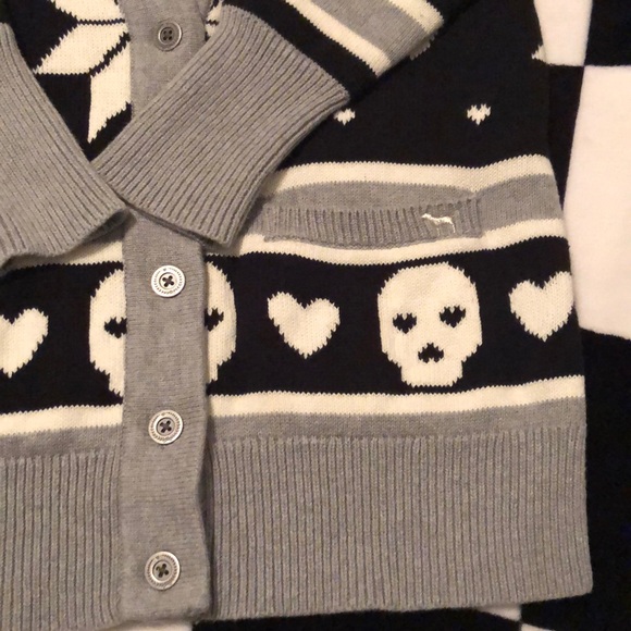 Rare Skull Victoria’s Secret Pink Cardigan 💕 - Picture 2 of 5